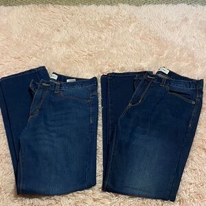 Set Of Old Navy Dark Skinny Jeans